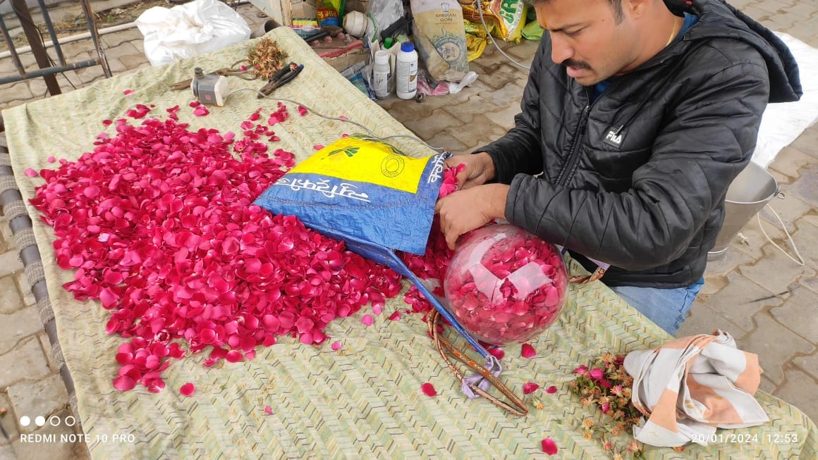 Extraction of Various Products from
                                                    Rose Petals
